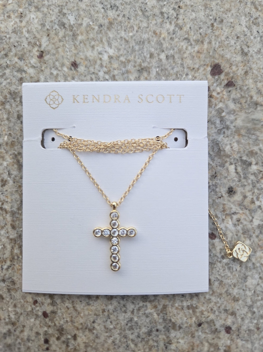 Kendra ScottGold-Tone Cross Crystal 19" Pendant Necklace - Picture 3 of 8
